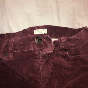 J Crew maroon corduroy pants